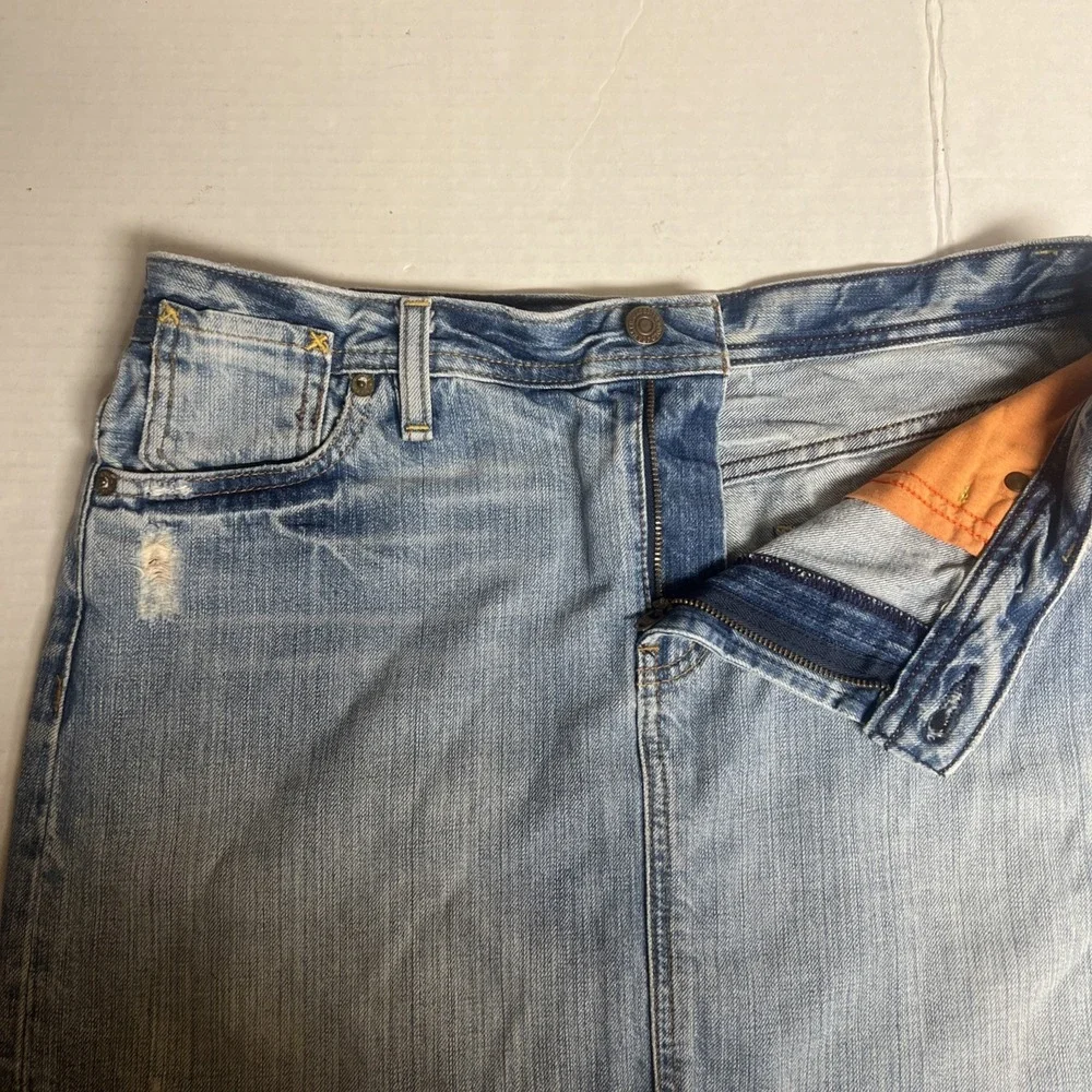 Polo Ralph Lauren Denim Skirt 5 Pocket Jean Skirt Classic Sz 10‎ Y2K 100% Cotton